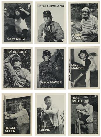 MIKE MANDEL (1950- ) Complete set of 134 Baseball Photographer Trading Cards.